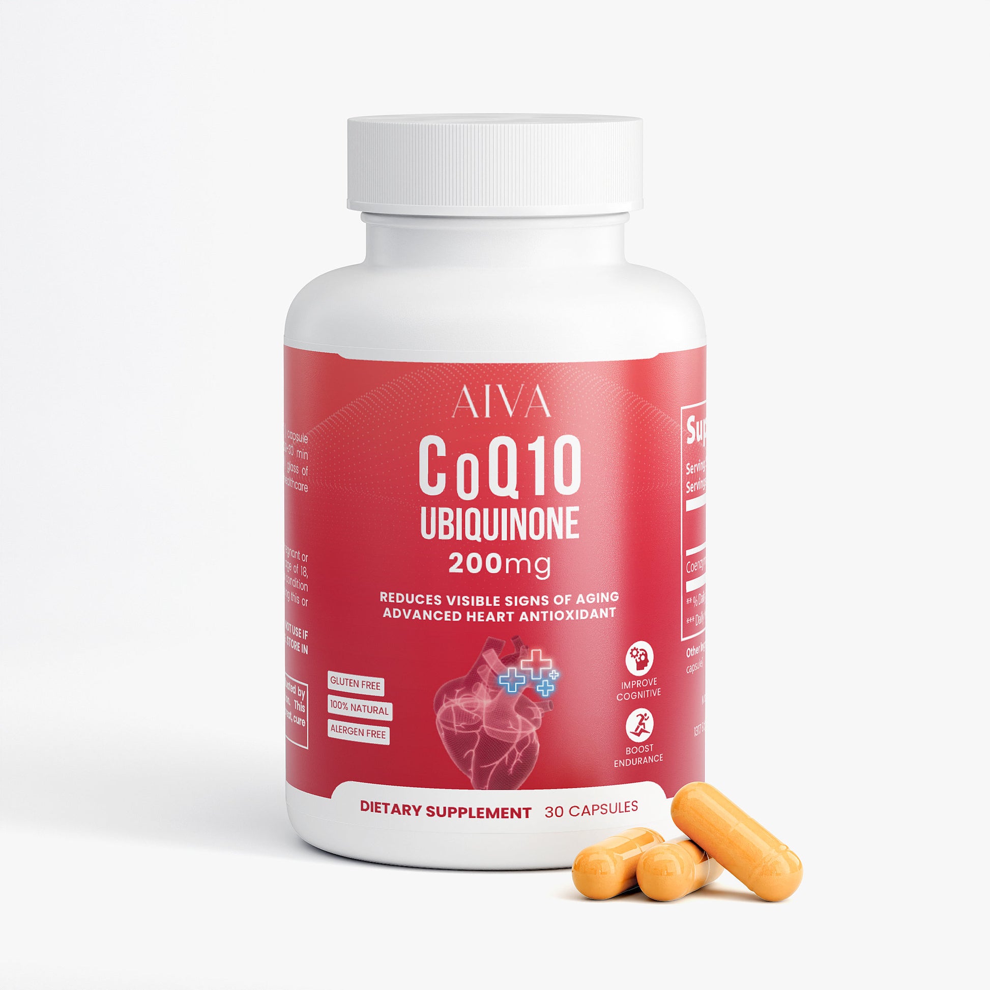 AIVA CoQ10 Ubiquinone 200mg