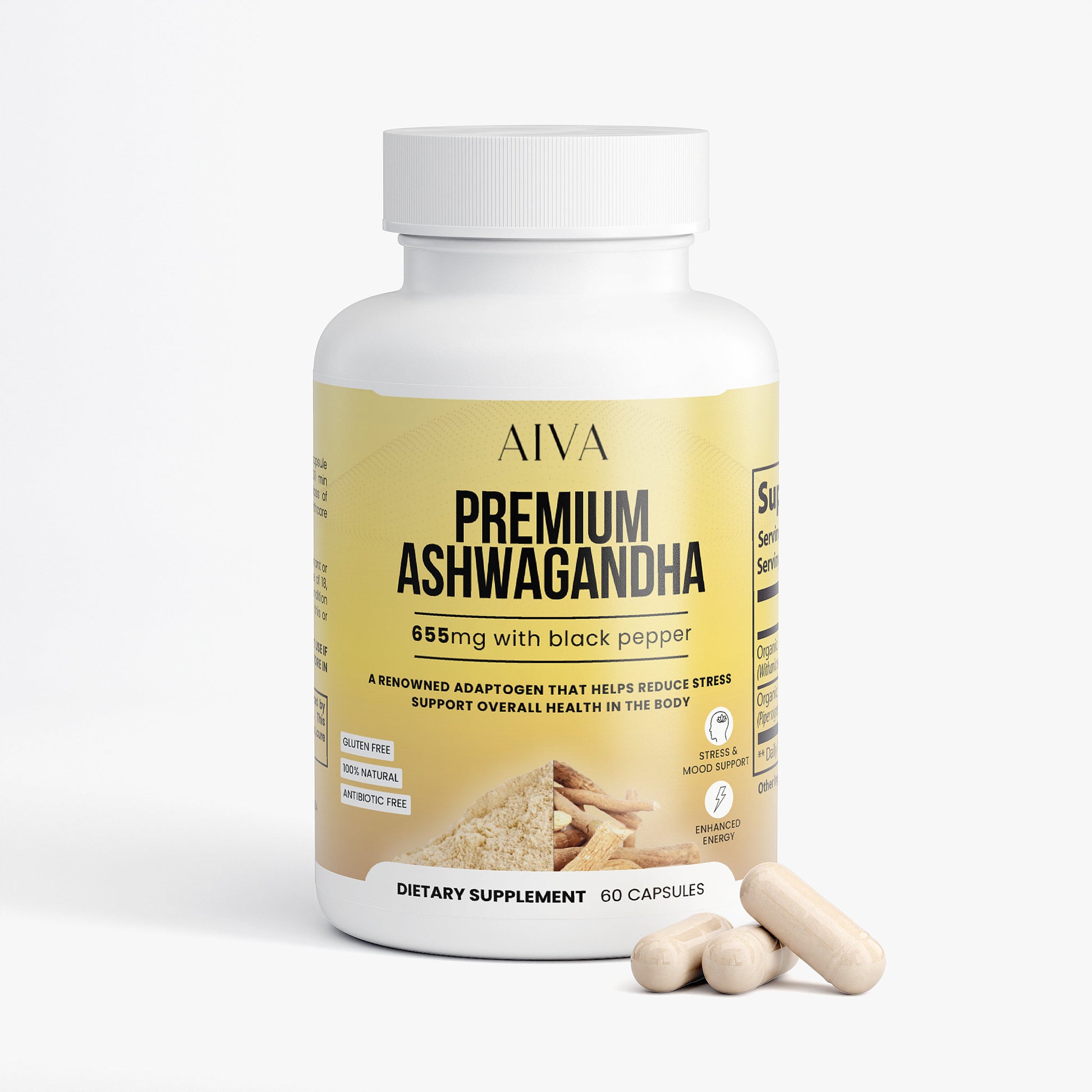 AIVA Ashwagandha With Black Pepper