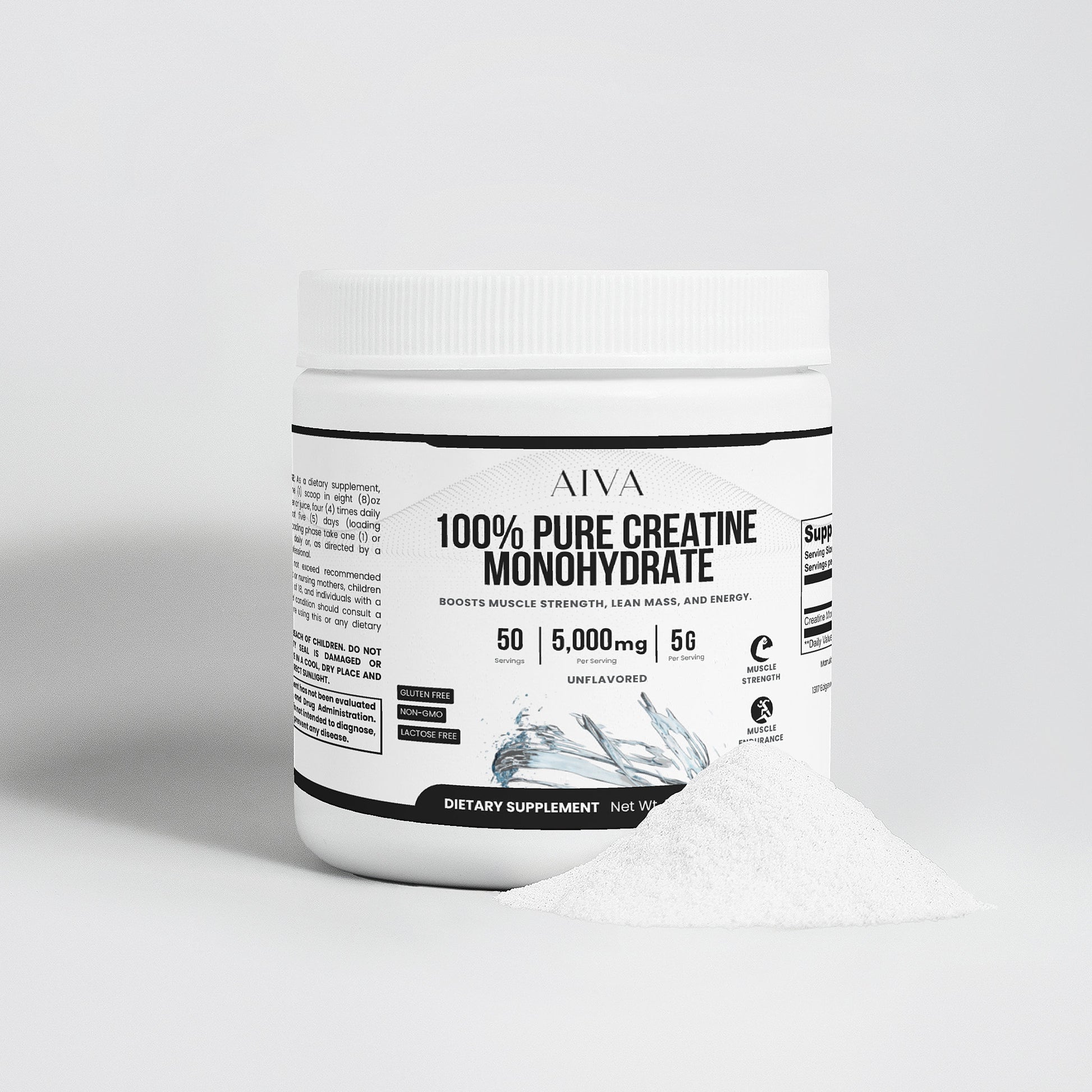 AIVA 100% Pure Creatine Monohydrate