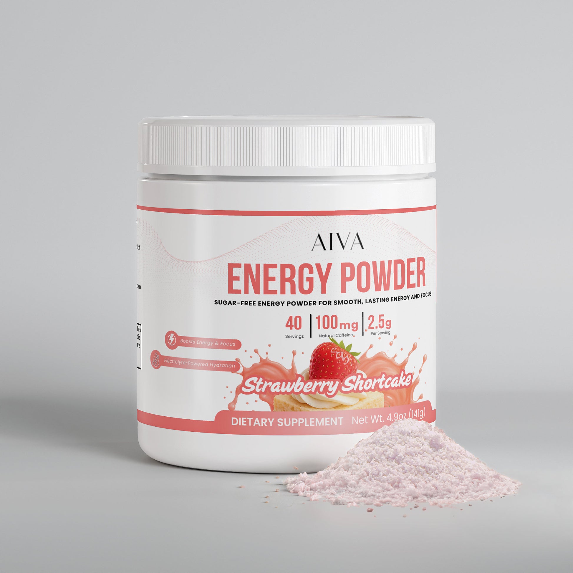 AIVA Energy Powder (Strawberry Shortcake)