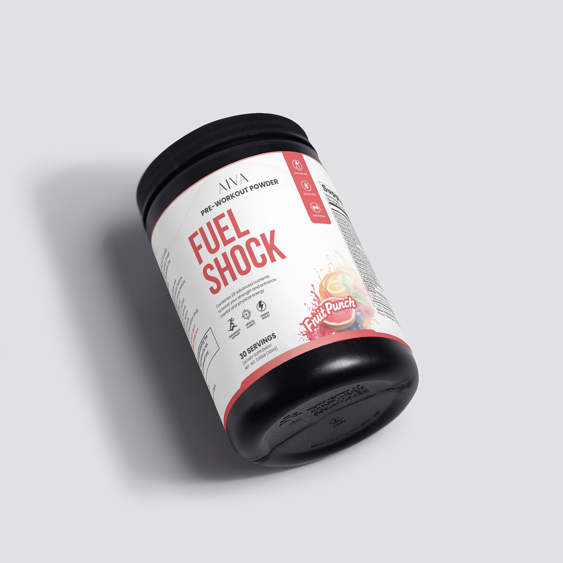 AIVA Fuel Shock Pre-Workout Powder (Fruit Punch)