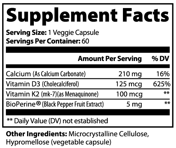 AIVA Bone & Heart Care (Vitamin K2 + D3)