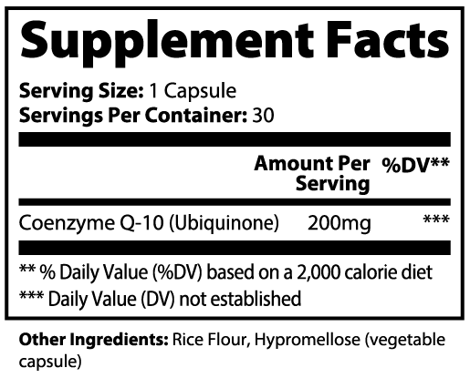 AIVA CoQ10 Ubiquinone 200mg