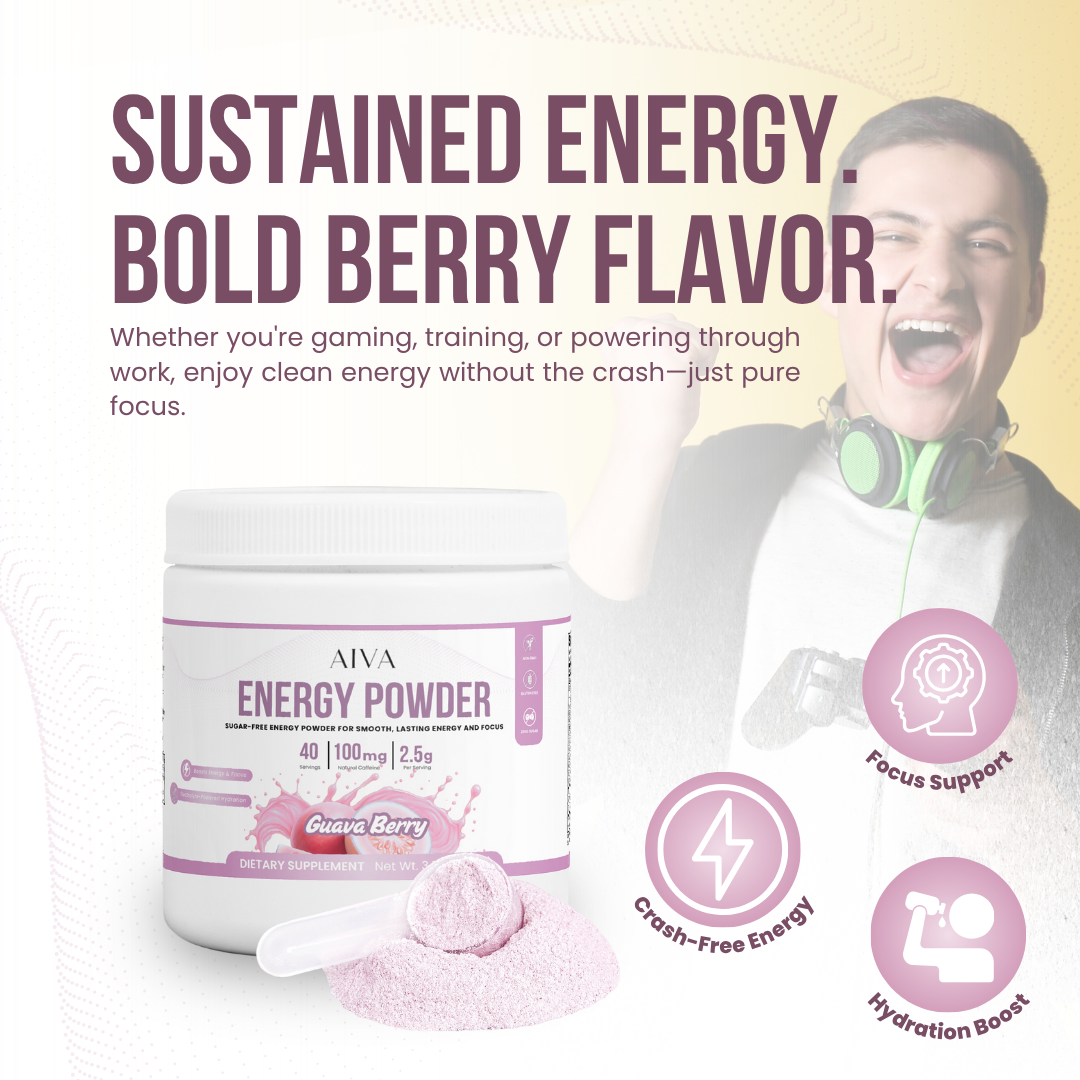 AIVA Energy Powder (Guava Berry)