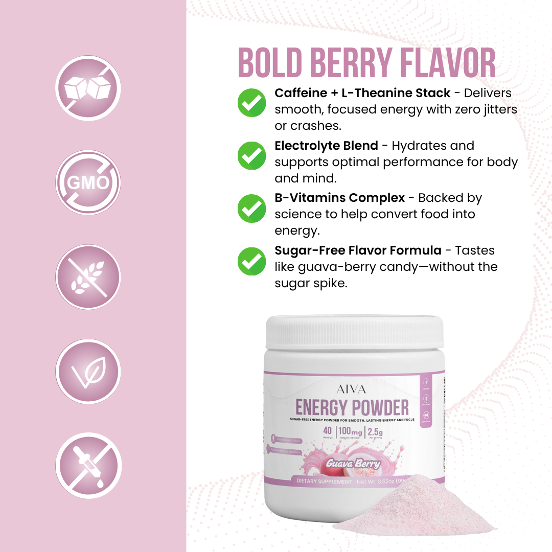 AIVA Energy Powder (Guava Berry)