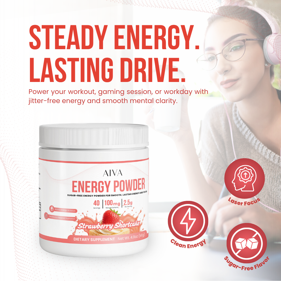 AIVA Energy Powder (Strawberry Shortcake)