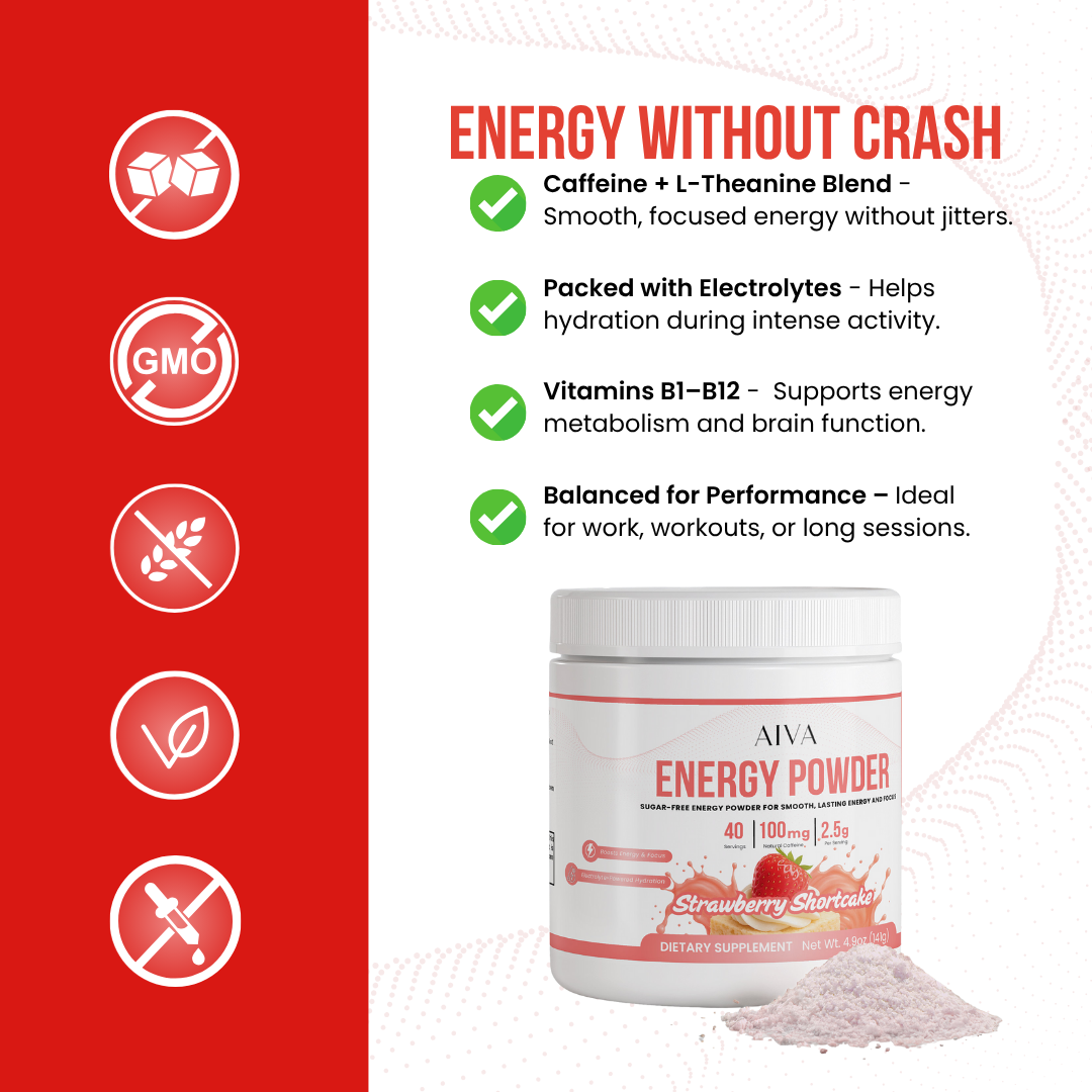 AIVA Energy Powder (Strawberry Shortcake)