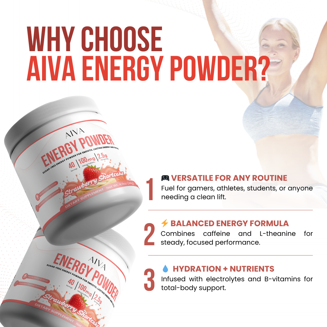 AIVA Energy Powder (Strawberry Shortcake)