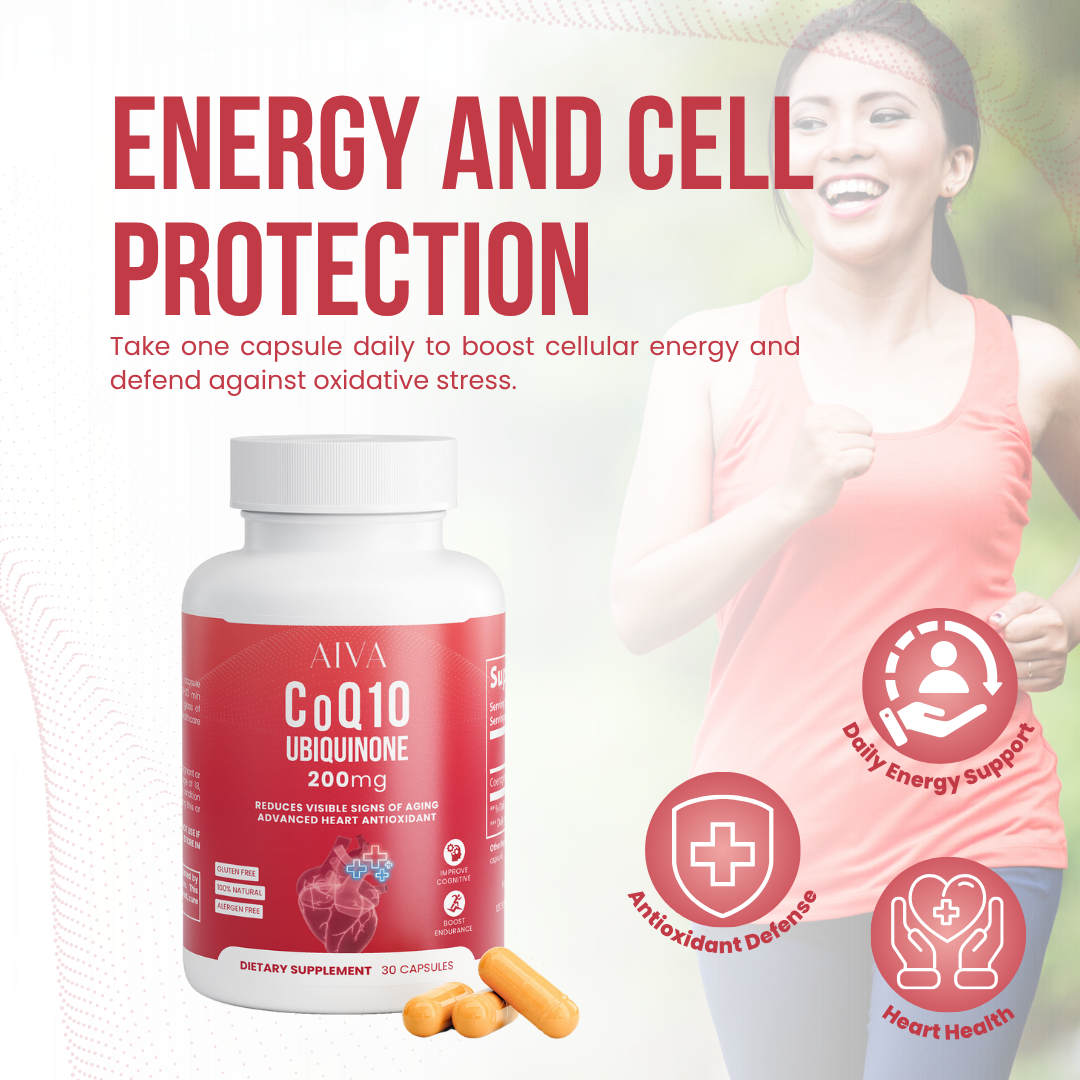 AIVA CoQ10 Ubiquinone 200mg