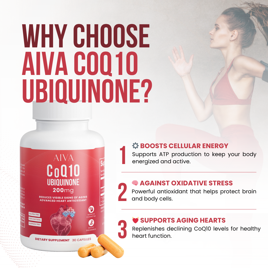 AIVA CoQ10 Ubiquinone 200mg