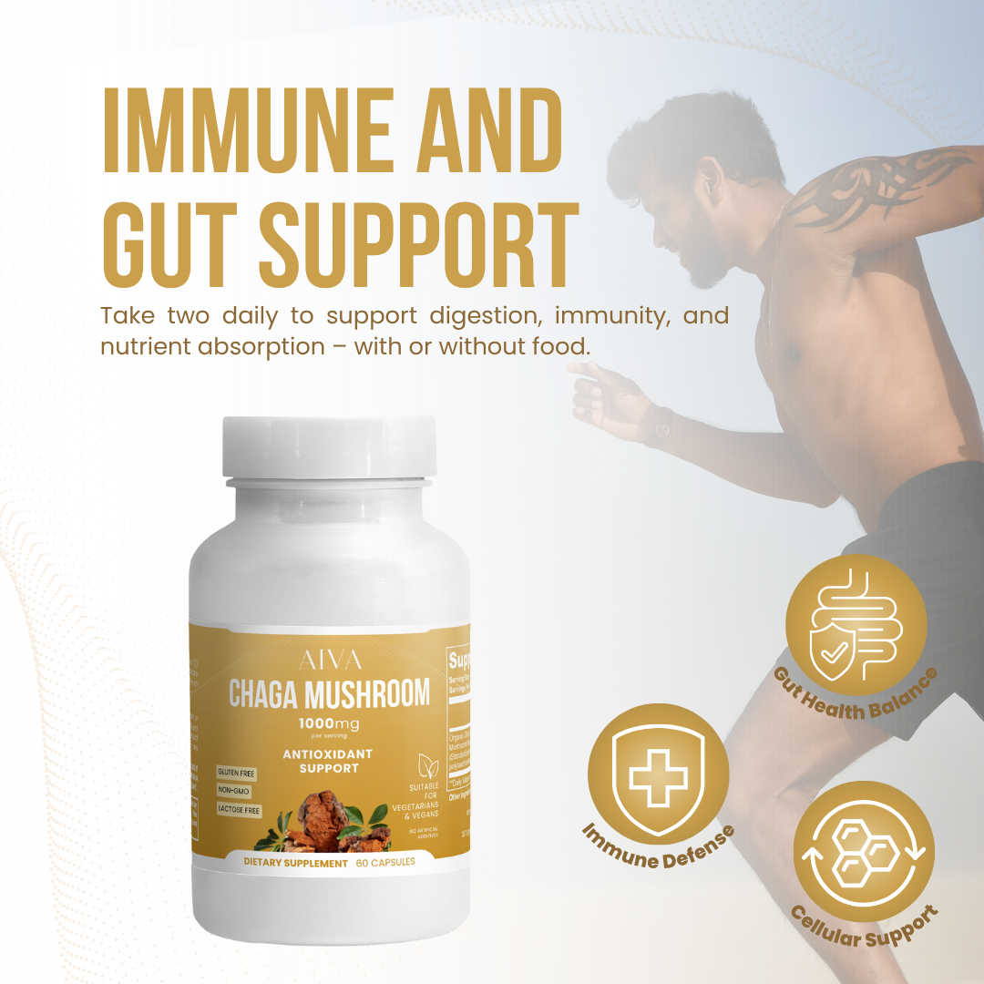 AIVA Chaga Mushroom 1000mg