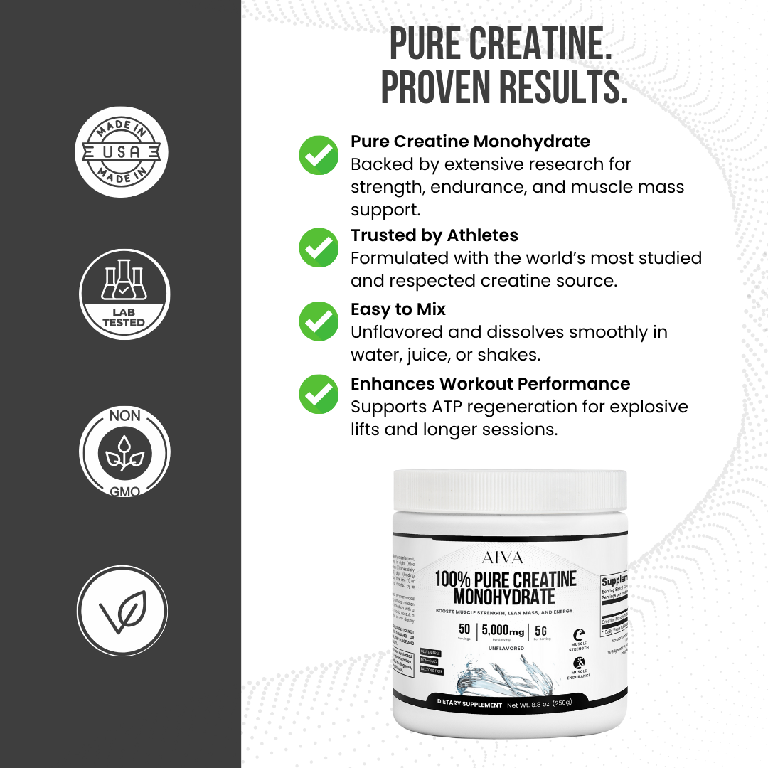 AIVA 100% Pure Creatine Monohydrate