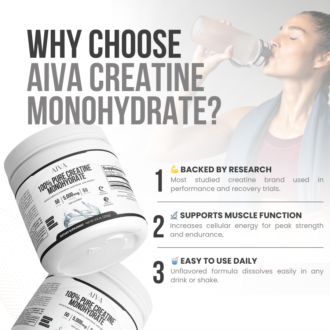 AIVA 100% Pure Creatine Monohydrate
